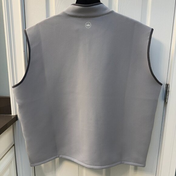Peter Millar Squallblock Full Zip Vest Water Resistant Gale Gray Size 2X - Picture 6 of 9